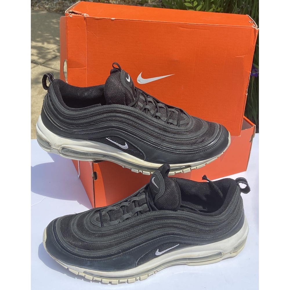 Nike Air Max 97 Black White Running Shoes 921826-001‎ Men's Size 15 Sneakers